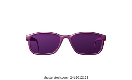 a pair of purple sunglasses on a white background - Powered by Shutterstock