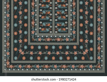 Paisley Pattern Palav With Dark Colour