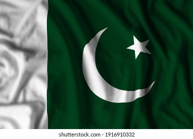 Pakistan Flag Realistic Waving Design On Stock Illustration 1916910332 ...