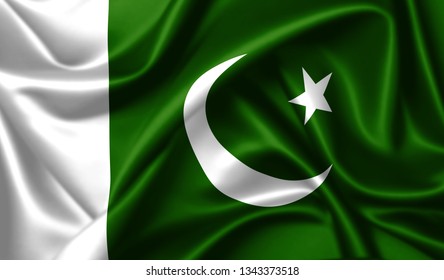 3d Rendering Islamic Republic Pakistan Flag Stock Illustration 484488295