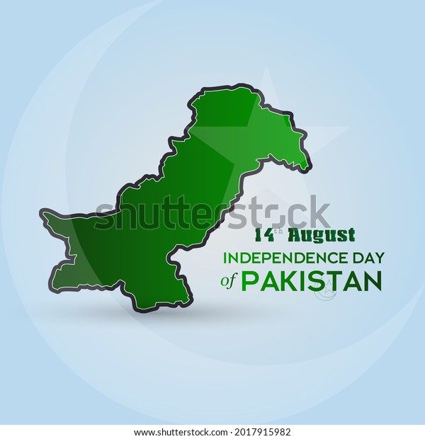 Pakistan Independence Day 14 August 2021 Stock Illustration 2017915982