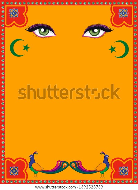 Pakistani Truck Art Design Template Stock Illustration 1392523739 Pakistani Truck Art Design Template Stock Illustration 1392523739