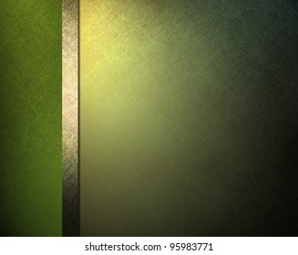 pale light and dark green background with yellow gold highlight and ribbon stripe in website template layout or formal classic menu backdrop with copyspace for St. Patricks day - Powered by Shutterstock