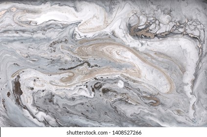 Pale Marbling Pattern. Simple Marble Liquid Texture.