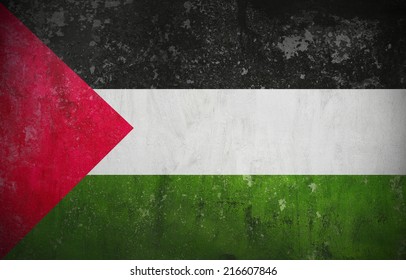 Palestine Flag Grunge Vintage Retro Stock Illustration 216607846 ...