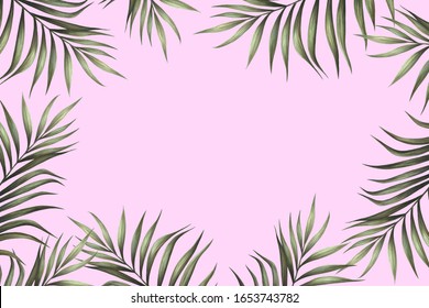 136,189 Palm leaves pink background Images, Stock Photos & Vectors ...