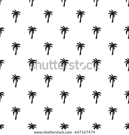 Palm pattern seamless in simple style  illustration