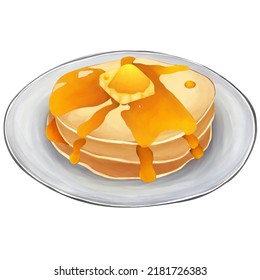 Pancake illustrations created on Clip Studio Paint - Powered by Shutterstock