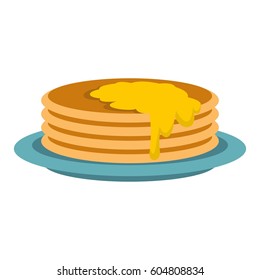 Cute Pancake Day Breakfast Vector Illustration Stock Vector (royalty 