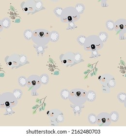 Panda pattern. Collage modern children's beige with pandas pattern. Modern children's design for paper, cover, fabric, interior decor and other users. EPS,JPG