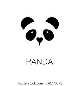 パンダ 簡単なパンダの看板 野生生物のエレメント のイラスト素材