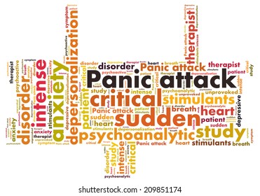 Panic Attack Word Cloud Stock Illustration 209851174 | Shutterstock