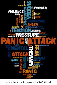 Panic Attack Word Cloud Concept On Stock Illustration 379619854 ...