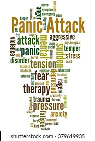 Panic Attack Word Cloud Concept On Stock Illustration 379619935 ...