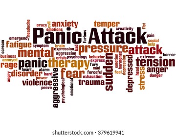 Panic Attack Word Cloud Concept On Stock Illustration 379619941 ...