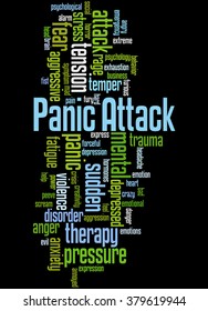 Panic Attack Word Cloud Concept On Stock Illustration 379619944 ...