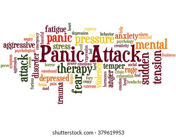 Panic Attack Word Cloud Concept On Stock Illustration 379619953 ...