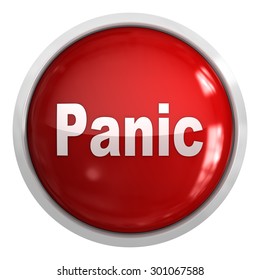 Panic Button This Computer Generated 3d Stock Illustration 301067588 ...