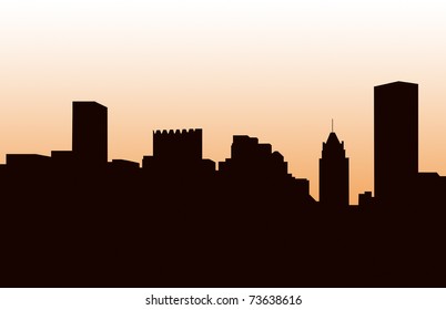 497 Baltimore skyline silhouette Images, Stock Photos & Vectors ...