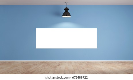 Panorama lienzo vacío en
