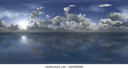 Panorama Sea Sunset Environment Map Hdri Ilustrație de stoc Shutterstock