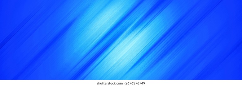 Panoramic image. Abstract blue gradient