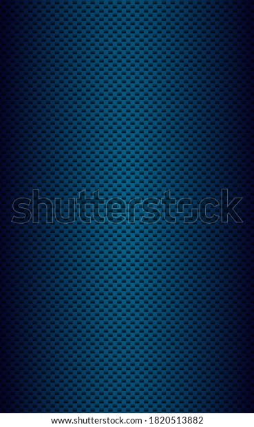 Panoramic texture of black and blue carbon\
fiber -\
illustration