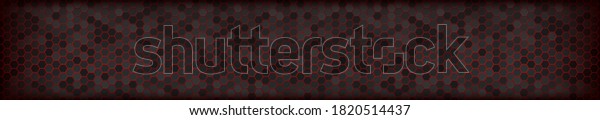 Panoramic texture of black and red carbon\
fiber -\
illustration