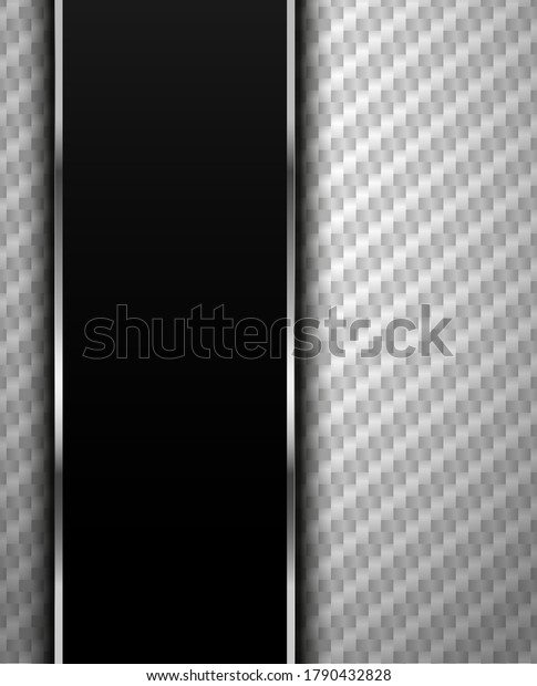 Panoramic texture of white and gray carbon\
fiber\
-illustration