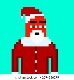 Papa Noel Sosis Pixel Art