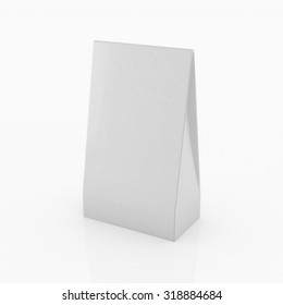 Paper bag templates. 3D rendering