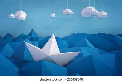 Paper Boat On Paper Waves