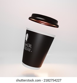 Paper Coffee Cup Mockup Royalty Free 3d Image