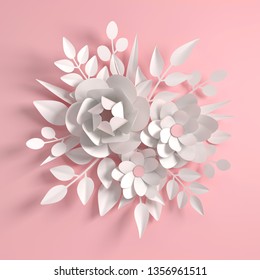 3d Render Digital Illustration White Paper Stock Illustration 554400640 ...