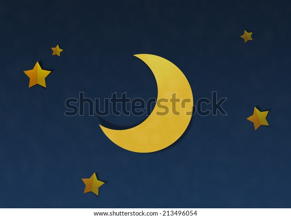 Paper Cut and\
Paste, Crescent Moon and\
Starry