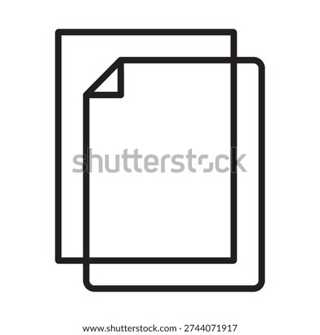 Paper document isolated icon vector illustration design. Notepad icon vector outline illustration sign. Notepad line art simple line art of notepad. Perfect for notepad logos and icons.