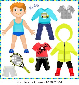 boy paper doll