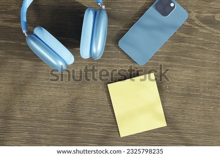 Paper note on the working table create from 3D reder program