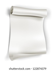 Paper Scroll On White Background