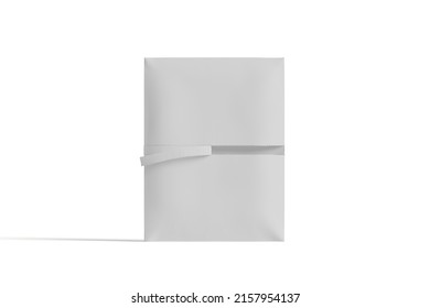 Paper Shipping Envelopes Packaging Mockup Illustration 3d Render Isolated On White Background