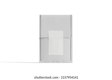 Paper Shipping Envelopes Packaging Mockup Illustration 3d Render Isolated On White Background