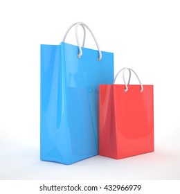 Shopping Paper Bag Yellow Empty Vector Stock Vector (Royalty Free ...