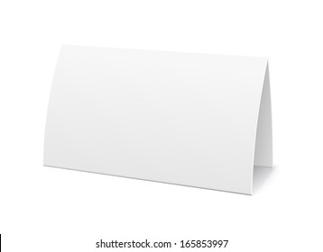 Paper Table Card, Sign Template Illustration