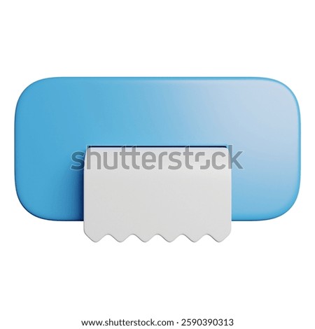 Paper Towel Tissue 3D Rendering Icon Illsutration