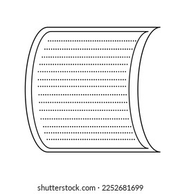 paper vector filled with writings