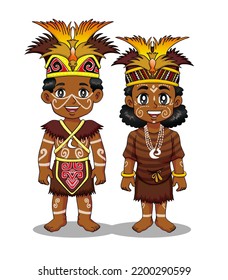 Papua Traditional Clothes, Indonesia Culture, Papua Province