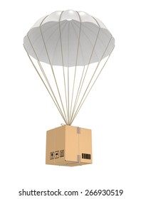 Parachute Package Flying 