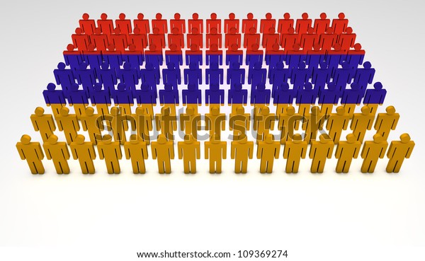 Parade 3d People Forming Top View Stock Illustration 109369274 ...