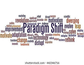 Paradigm Shift Word Cloud Concept On Stock Illustration 442346716 ...