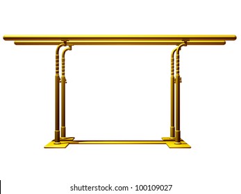 Parallel bars in gold